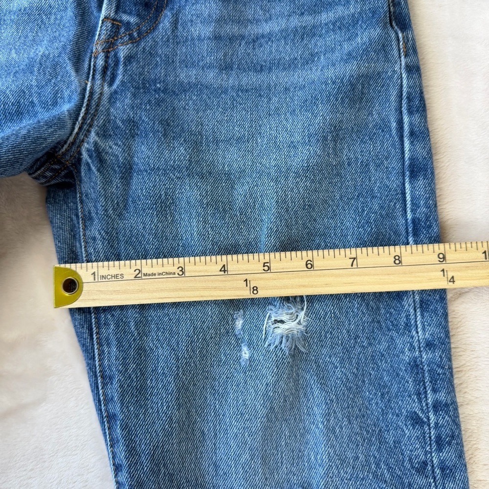 Levi's High Rise Distressed Blue Wedgie Straight Premium Jeans 24 x 28 - Picture 4 of 13